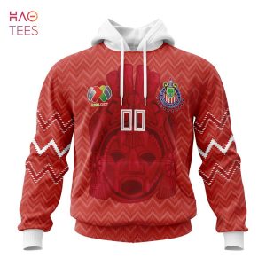 BEST Liga MX C.D. Guadalajara, Specialized Team Jersey With Maya Design 3D Hoodie
