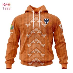 BEST Liga MX C.F. Monterrey, Specialized Team Jersey With Aztec Design 3D Hoodie