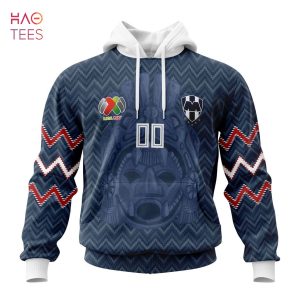 BEST Liga MX C.F. Monterrey, Specialized Team Jersey With Maya Design 3D Hoodie