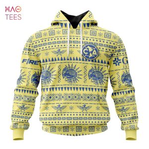 BEST Liga MX Club América, Specialized Team Jersey With Aztec Design 3D Hoodie