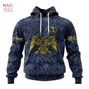 BEST Liga MX Club América, Specialized Team Jersey With Aztec Design 3D Hoodie Limited Edition
