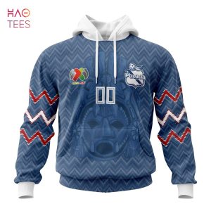 BEST Liga MX Club Puebla, Specialized Team Jersey With Maya Design 3D Hoodie