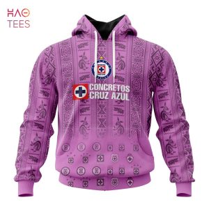 BEST Liga MX Cruz Azul, Specialized Team Jersey With Aztec Design 3D Hoodie