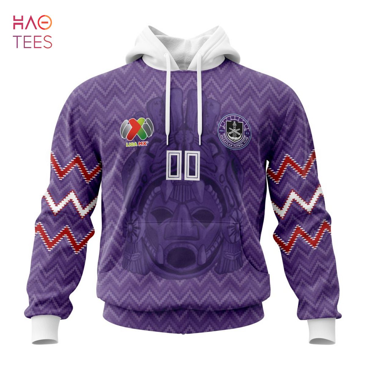 BEST Liga MX Mazatlán F.C, Specialized Team Jersey With Maya Design 3D Hoodie