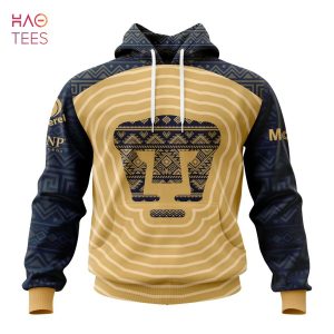 BEST Liga MX Pumas UNAM, Specialized Team Jersey With Aztec Design 3D Hoodie HOT TREND
