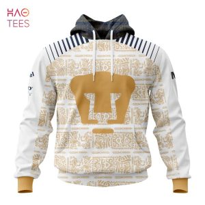NEW Liga MX Pumas UNAM, Specialized Team Jersey With Aztec Design 3D Hoodie POD Design