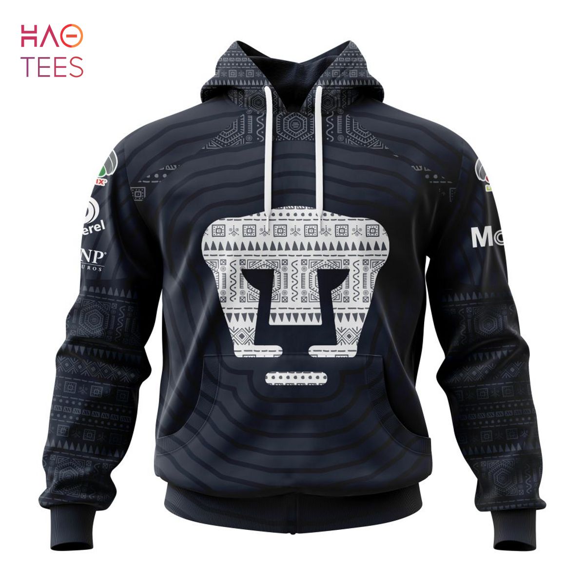 BEST Liga MX Pumas UNAM, Specialized Team Jersey With Aztec Design 3D Hoodie Limited Edition