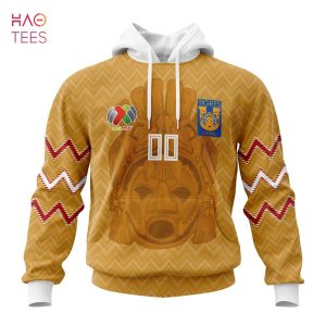 BEST Liga MX Tigres UANL, Specialized Team Jersey With Maya Design 3D Hoodie