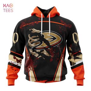 BEST NHL Anaheim Ducks, Specialized Design Jersey With Your Ribs For Halloween 3D Hoodie