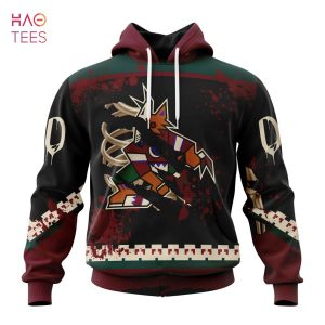 BEST NHL Arizona Coyotes, Specialized Design Jersey With Your Ribs For Halloween 3D Hoodie
