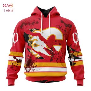 BEST NHL Calgary Flames, Specialized Design Jersey With Your Ribs For Halloween 3D Hoodie