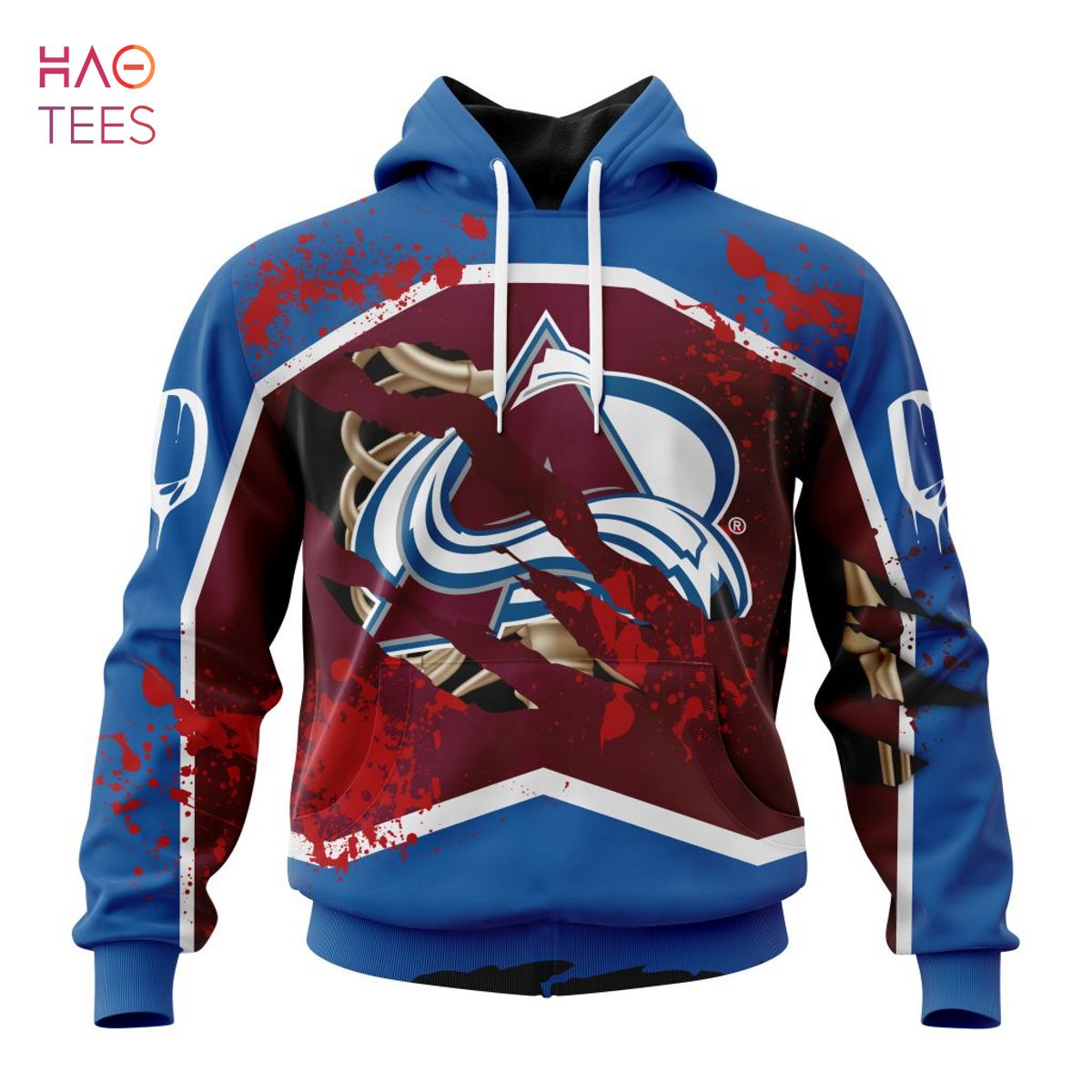 BEST NHL Colorado Avalanche, Specialized Design Jersey With Your Ribs For Halloween 3D Hoodie