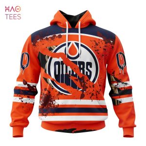 BEST NHL Edmonton Oilers, Specialized Design Jersey With Your Ribs For Halloween 3D Hoodie
