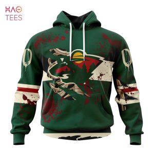 BEST NHL Minnesota Wild, Specialized Design Jersey With Your Ribs For Halloween 3D Hoodie