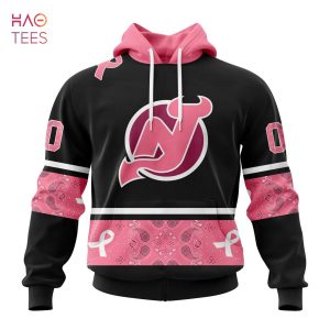 BEST NHL New Jersey Devils, Specialized Design In Classic Style With Paisley! IN OCTOBER WE WEAR PINK BREAST CANCER 3D Hoodie