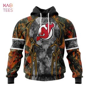 BEST NHL New Jersey Devils, Specialized Design Wih Camo Concepts For Hungting In Forest 3D Hoodie