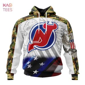 BEST NHL New Jersey Devils, Specialized Design With Our America Flag And Our America Eagle 3D Hoodie