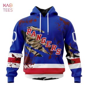 BEST NHL New York Rangers, Specialized Design Jersey With Your Ribs For Halloween 3D Hoodie