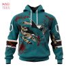 BEST NHL San Jose Sharks, Specialized Design Jersey With Your Ribs For Halloween 3D Hoodie