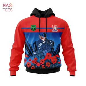 BEST NRL Newcastle Knights, Specialized 2022 Anzac Jersey Concepts 3D Hoodie