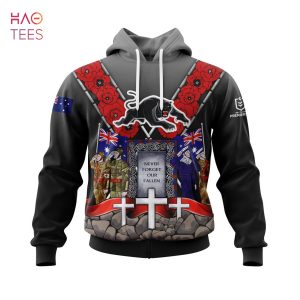 BEST NRL Penrith Panthers, Specialized Anzac Jersey Concepts 3D Hoodie