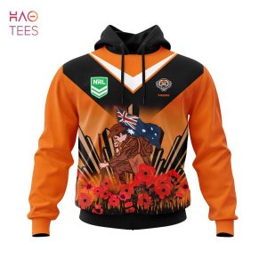 BEST NRL Wests Tigers, Specialized 2022 Anzac Jersey Concepts 3D Hoodie