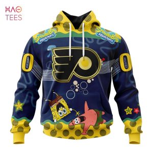 BEST Philadelphia Flyers, Specialized Jersey With SpongeBob 3D Hoodie