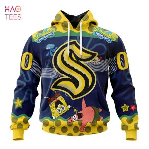 BEST Seattle Kraken, Specialized Jersey With SpongeBob 3D Hoodie