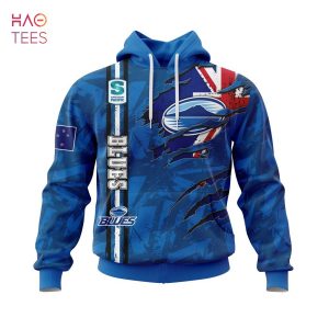 BEST Super Rugby Auckland Blues, Specialized Jersey Concepts With National Flag 3D Hoodie