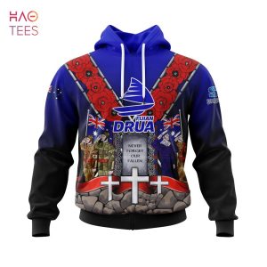 BEST Super Rugby Fijian Drua, Specialized Anzac Jersey Concepts 3D Hoodie