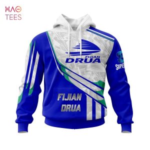 BEST Super Rugby Fijian Drua, Specialized Jersey Concepts 3D Hoodie Limited Edition