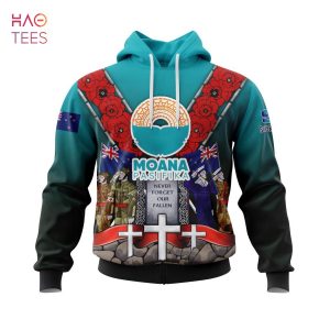 BEST Super Rugby Moana Pasifika, Specialized Anzac Jersey Concepts 3D Hoodie