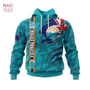 BEST Super Rugby Moana Pasifika, Specialized Jersey Concepts With National Flag 3D Hoodie