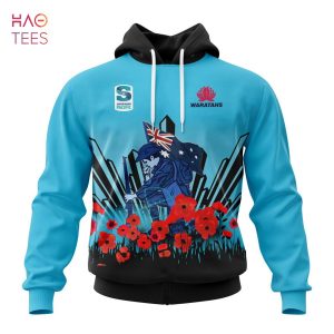 BEST Super Rugby New South Wales Waratahs, Specialized 2022 Anzac Jersey Concepts 3D Hoodie