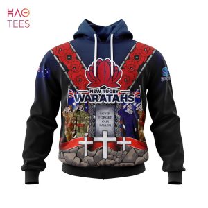 BEST Super Rugby New South Wales Waratahs, Specialized Anzac Jersey Concepts 3D Hoodie Version 2