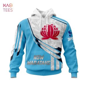 BEST Super Rugby New South Wales Waratahs, Specialized Jersey Concepts 3D Hoodie Limited Edition