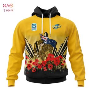 BEST Super Rugby Wellington Hurricanes, Specialized 2022 Anzac Jersey Concepts 3D Hoodie