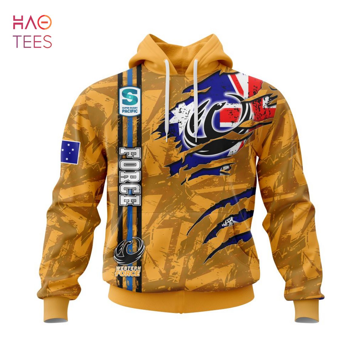 BEST Super Rugby Western Force, Specialized Jersey Concepts With National Flag 3D Hoodie BEST Super Rugby Western Force, Specialized Jersey Concepts With National Flag 3D Hoodie