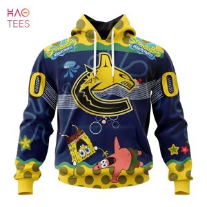 BEST Vancouver Canucks Specialized Jersey With SpongeBob 3D Hoodie