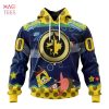 BEST Washington Capitals, Specialized Jersey With SpongeBob 3D Hoodie