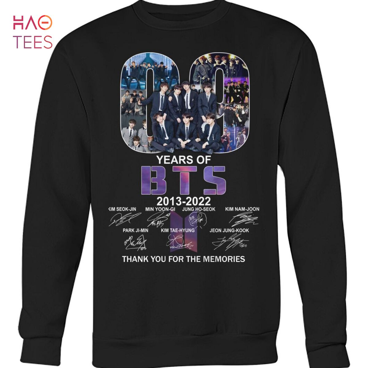 Years Of BTS 2013-2022 Shirt Limited Edition Years Of BTS 2013-2022 Shirt Limited Edition