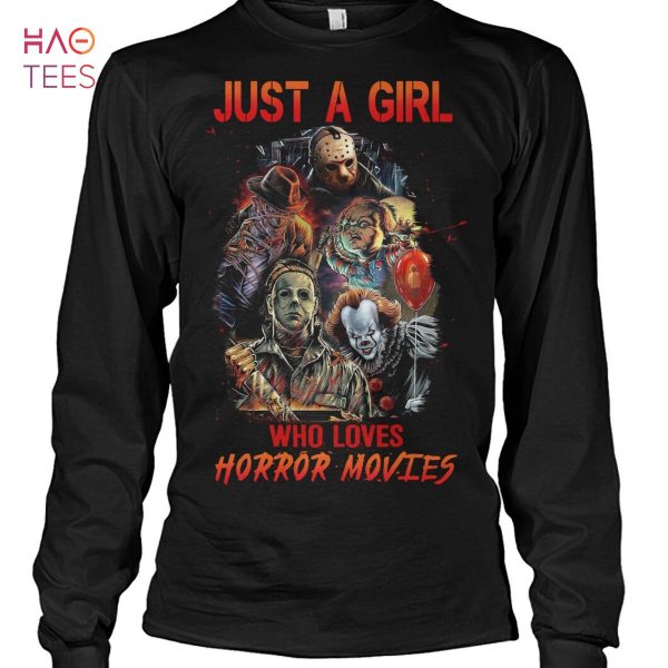 Just A Girl Who Loves Horror Movies Shirt