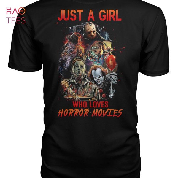 Just A Girl Who Loves Horror Movies Shirt