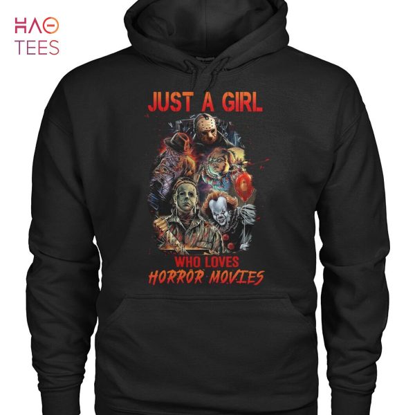 Just A Girl Who Loves Horror Movies Shirt
