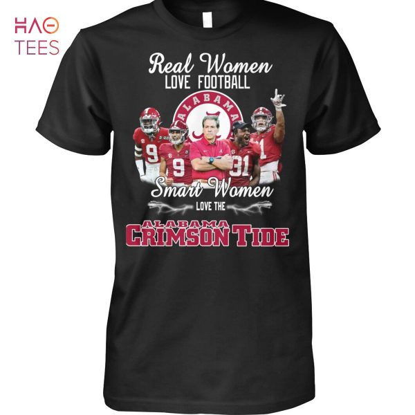 Real Women Love Football Smart Women Love The Crimson Tide Shirt