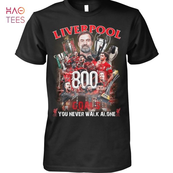 Liverpool 800 Goals You Never Walk Alone Shirt
