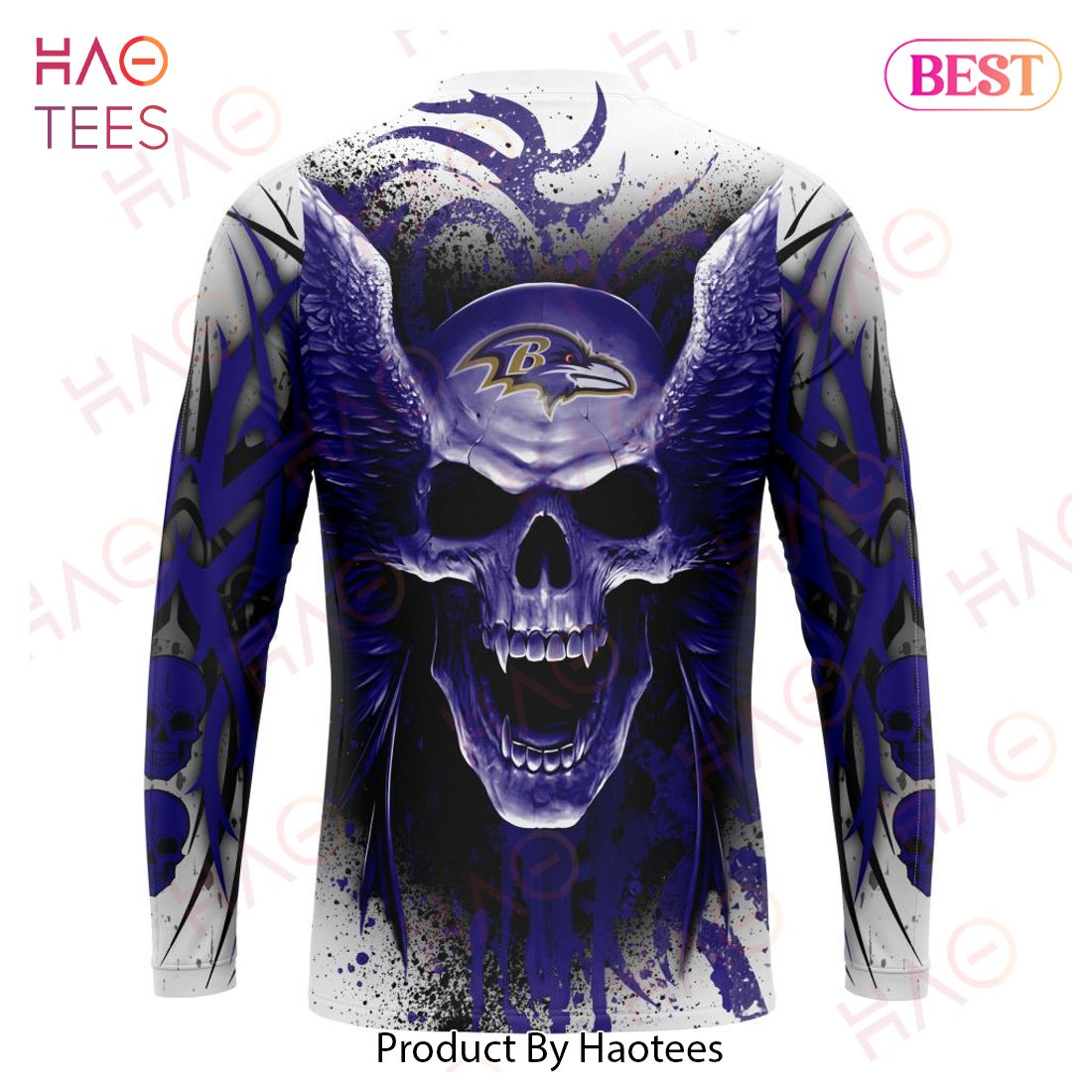 NFL Baltimore Ravens Special Skull Art Design Hoodie - Torunstyle