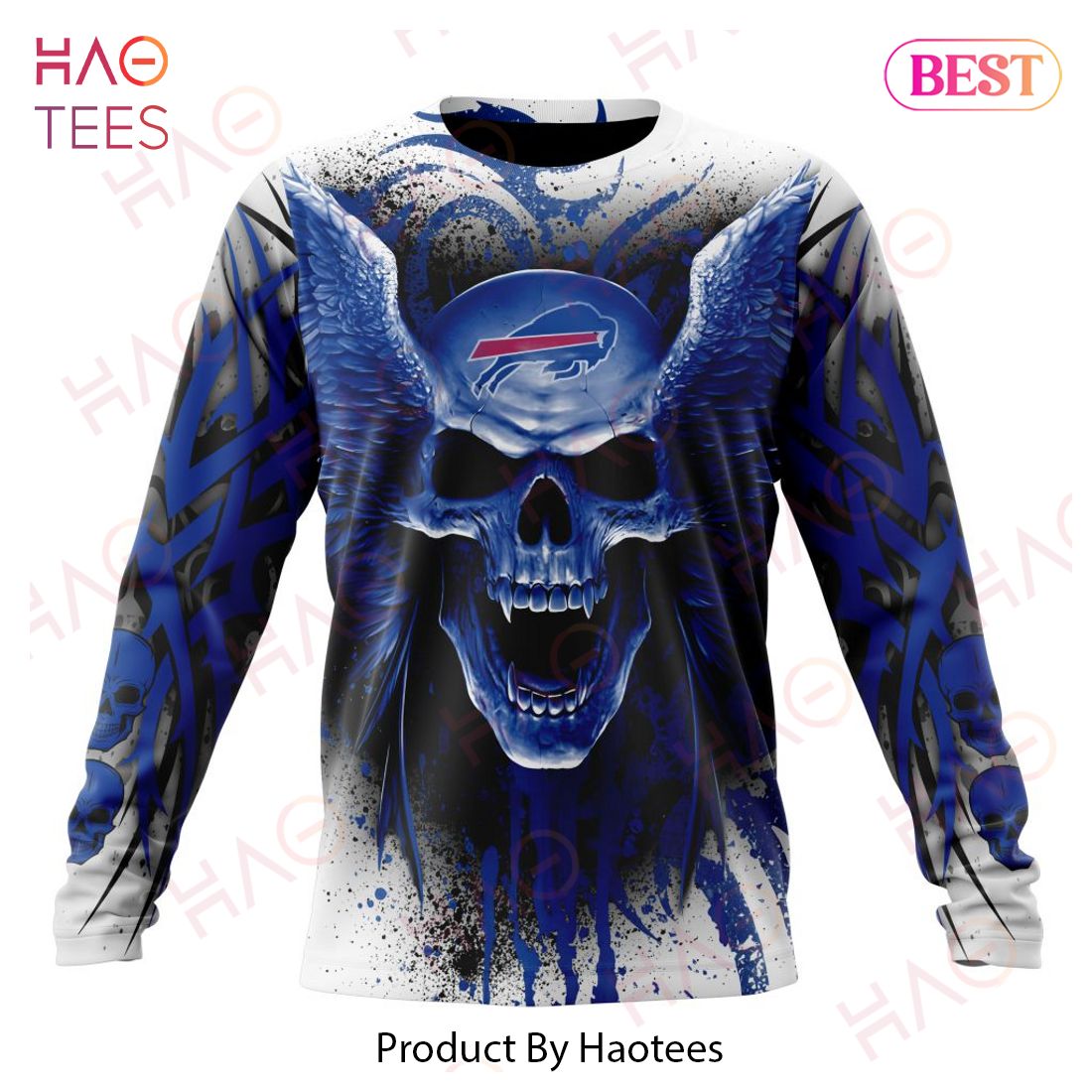 NEW NFL Buffalo Bills Special Kits With Skull Art 3D Hoodie