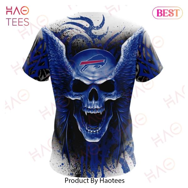 NEW NFL Buffalo Bills Special Kits With Skull Art 3D Hoodie