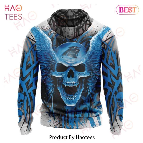 NEW NFL Carolina Panthers Special Kits With Skull Art 3D Hoodie
